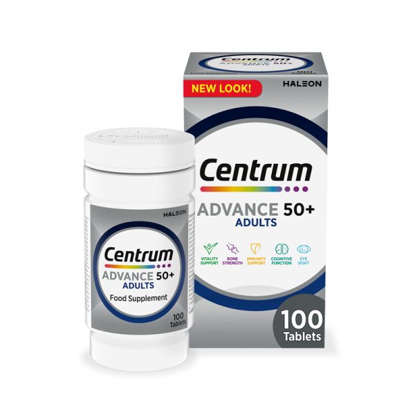 Centrum Advance 50+ A to Z Multivitamins & Minerals 100 Tablets
