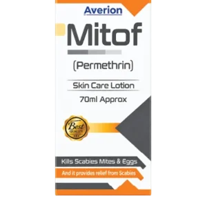 Mitof Permethrin Skin Care Lotion 70ml – Effective Relief for Scabies & Mites